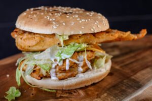 Double Flamin Grill Burger