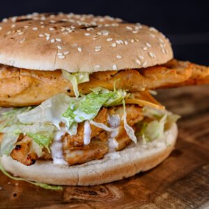 Double Flamin Grill Burger
